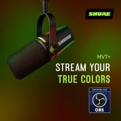 Shure MV7+ Podcast Dynamic Microphone